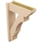 Ekena Millwork 8-in W x 24-in D x 36-in H Balboa Slat Rough Cedar Woodgrain TimberThane Outlooker, Primed Tan OUTUR080X24X36BOA24RCPR - alternate 4
